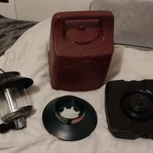 Coleman Red Lantern with Case